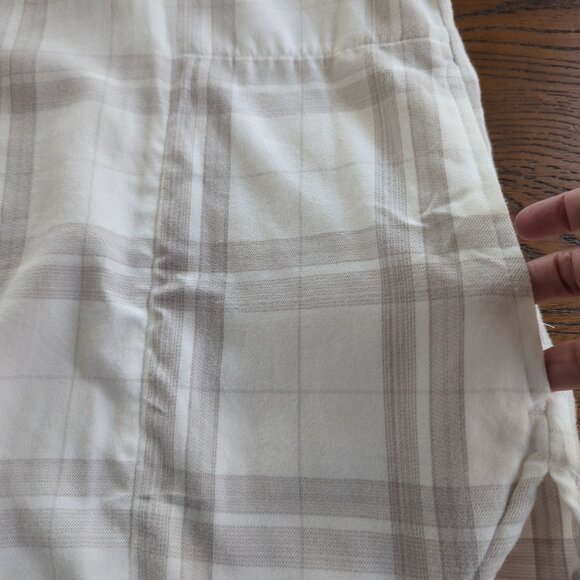 Jach's Girlfriend XXL White & Gray Cozy Plaid Flannel Button down soft Shirt XXL - Picture 10 of 14